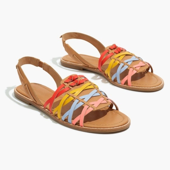 Madewell Shoes - Madewell The Maya Tan Huarache Rainbow Sandals